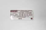 112980P350 - Body: Emission Label for Toyota Image