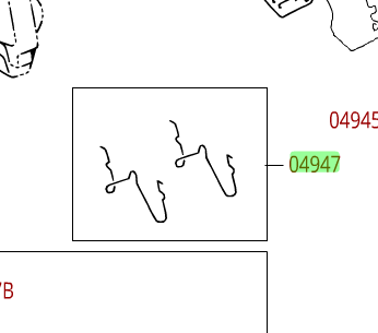 49470C030 - Brakes: Disc Brake Anti-Rattle Clip Set for Toyota: Sequoia, Tundra Image