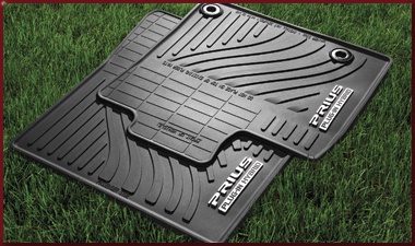 PT9084712320 - : 2012-2015 Toyota Front &amp; Rear All Weather Floor Mats Black Prius Plug-In for Toyota: Prius, Prius Plug-In Image