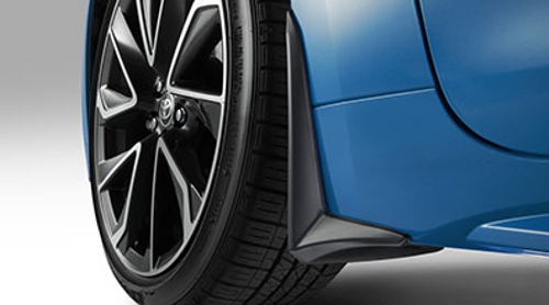 PK38912K00TP - Exterior: 2019-2025 Toyota Front &amp; Rear Splash Guards Mudguards Mud Flaps Black Corolla Set of 4 for Toyota: Corolla Image