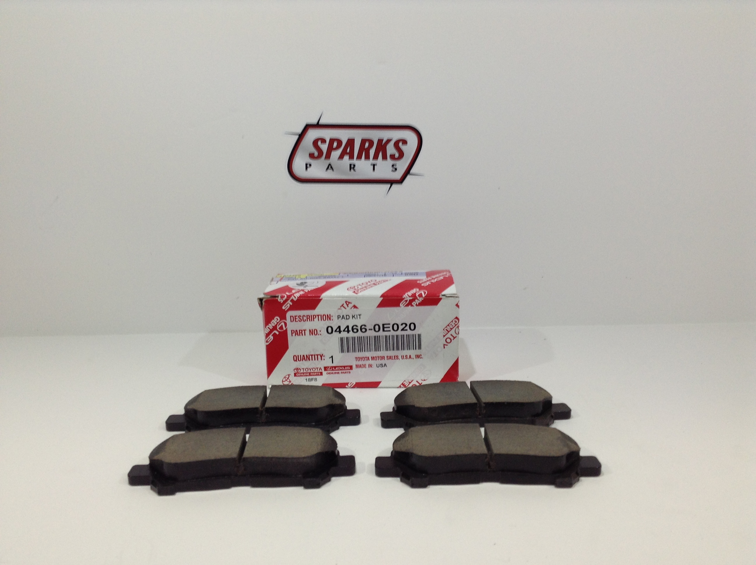 44660E020 - Brakes: Brake Pads for Toyota: Highlander Image