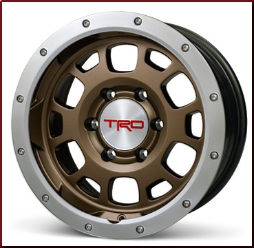 PTR1835090BR - : TRD 16" x 7.5" Off-Road Beadlock Style Wheels - Bronze for Toyota: FJ Cruiser, Tacoma Image