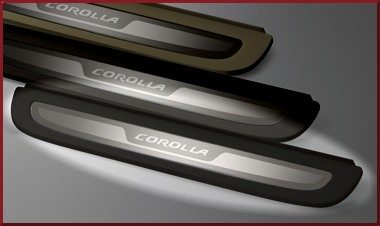 PT9220208011 - : Door Sill Protector - 4-Piece (Dark Gray) for Toyota: Corolla Image