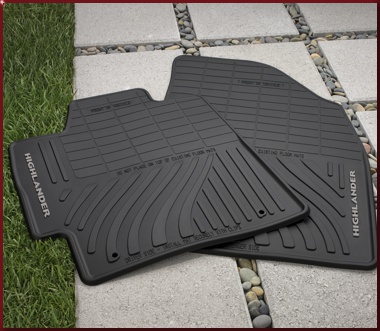 PT90848G0002 - : 2008-2013 Toyota Front &amp; Rear All Weather Floor Mats Highlander for Toyota: Highlander Image