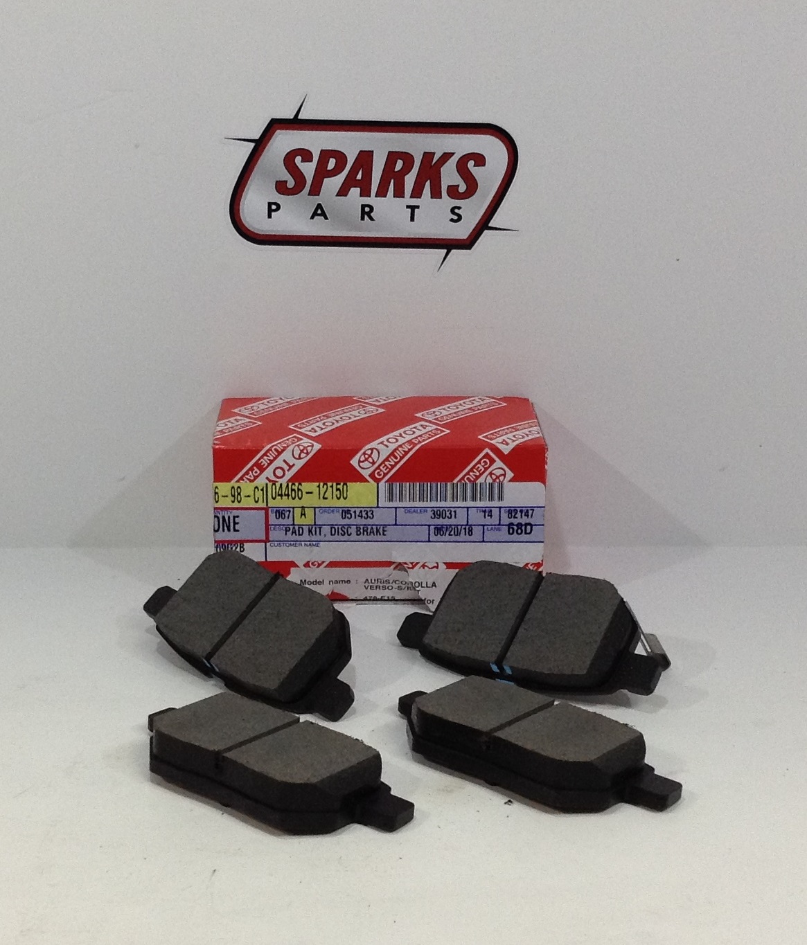 446612150 - : 2008-2015 Scion Rear Right &amp; Left Brake Pad Set xB for Scion: xB Image
