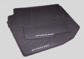 PT9084711020 - : 2010-2011 Toyota Prius Front &amp; Rear All Weather Floor Mat Liner Protector Set Of 4 Black for Toyota: Prius Image