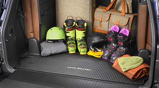 PT9086008702 - Interior: 2015-2021 Toyota Rear All Weather Cargo Liner Tray Mat Protector Lan Cruiser for Toyota: Land Cruiser Image