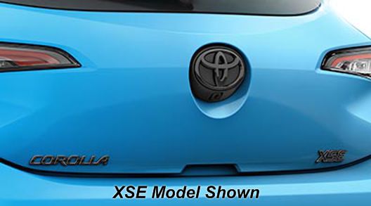 PT9481219002 - Exterior: 2020-2025 Toyota Corolla - Exterior Emblem Blackout Overlay, Se for Toyota: Corolla Image
