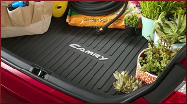 PT90803151 - : 2015-2017 Toyota Rear All Weather Cargo Mat Liner Tray Protector Black Camry for Toyota: Camry Image
