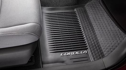 PT2060220101 - Interior: 2020-2025 Toyota Front &amp; Rear All Weather Floor Mats Liner Black Corolla for Toyota: Corolla Image