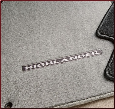 PT9194808122 - : Carpeted Floor Mats - 3-Piece (Gray Hybrid Only) for Toyota: Highlander Image