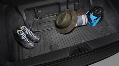 PT20608217 - Cargo Management: 2021-2025 Toyota Sienna Rear Cargo Floor Area Tray Black for Toyota: Sienna Image