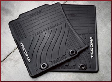 PT9083515020 - : 2015 Toyota Tacoma - Tacoma Dcab All Weather Mats 4PC Black for Toyota: Tacoma Image