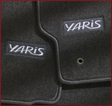 PT2065210018 - : 2007-2011 Toyota Hatchback Front &amp; Rear Carpet Floor Mats Dark Charcoal Yaris for Toyota: Yaris Image