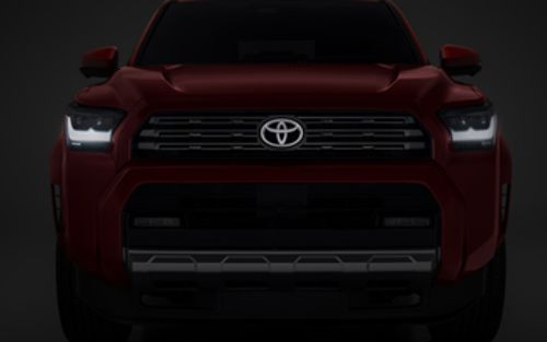 PT41389250 - Exterior: 2025+ 4Runner Illuminated Front Emblem: Dark Chrome for Toyota Image