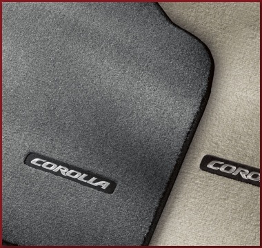 PT2060209312 - Interior: 2009-2013 Toyota Front &amp; Rear Carpet Floor Mats Dark Gray Corolla for Toyota: Corolla Image