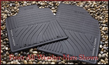 PT9084800002 - : 2008-2013 Toyota Highlander - All Weather Mats 3RDROW Highlander for Toyota: Highlander Image
