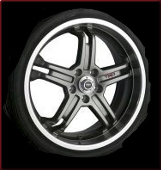 PTR2012080 - : TRD 19" x 8" 5-Spoke Alloy Wheels for Toyota: Matrix Image