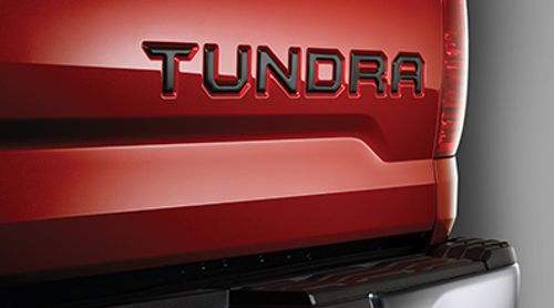 PT9483415020 - Exterior: 2015-2021 Toyota Rear Tailgate Insert Emblem Badge Black Tundra for Toyota: Tundra Image