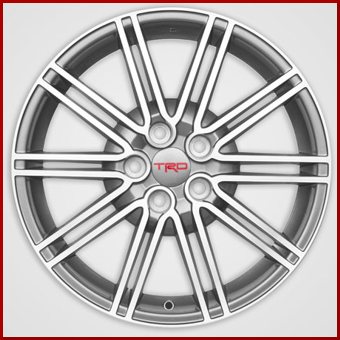 PT75803078 - Wheels: 2007-2011 Toyota 10 Spoke TRD 18 Inch Alloy Wheel Machined Silver Wheel Camry for Toyota: Camry Image