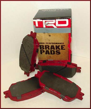 PTR0921110 - : TRD High Performance Brake Pads - Front (OEM Size) for Scion: tC | Toyota: Celica Image