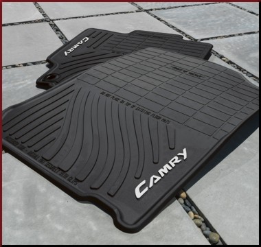 PT9080312020 - : 2012-2014 Toyota Front &amp; Rear All Weather Floor Mats Black Camry for Toyota: Camry Image