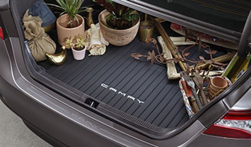 PT9080318502 - Cargo Management: 2018-2025 Toyota Rear Cargo Tray Trunk Liner Protector Mat Black Camry for Toyota: Camry Image