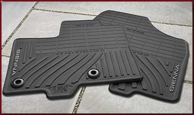 PT9080817002 - : 2017-2021 Toyota Front &amp; Rear All Weather Floor Mats 8 Piece Set Sienna for Toyota: Sienna Image