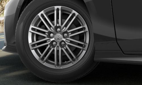 PT94547160 - : 2016-2021 Toyota - Wheel Alloy Hyper Black Chrome Finish 10 Spoke 15x6.5 Inch for Toyota: Prius, Prius Prime Image