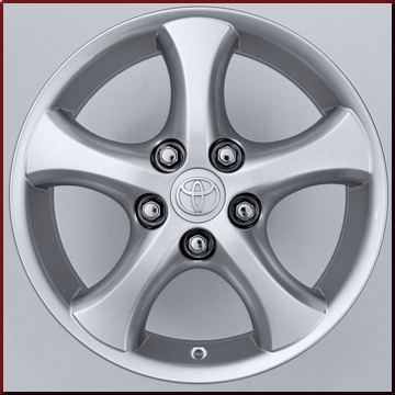 PT90408070 - : 16" 5-Spoke Factory Alloy Wheel for Toyota: Camry, Sienna Image