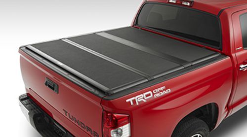 PK3B134H5H - : Cover, Tonneau, Tri-Fold, Black, Short Bed for Toyota: Tacoma, Tundra Image