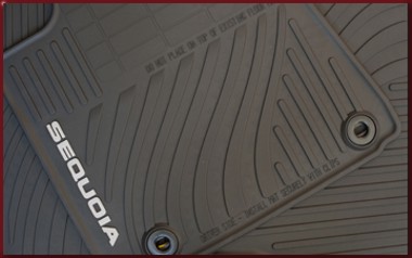 PT9080C16302 - Interior: 2017-2022 Toyota Sequoia - Floor Liner, All-Weather, Third Row, Black for Toyota Image
