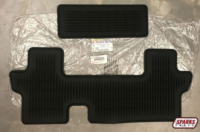 PT9084816602 - Interior: 2014-2019 Toyota All Weather Floor Mats Aisle w/ Third Row Seats Highlander for Toyota: Highlander, Tundra Image