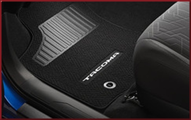 PT2063516120 - Interior: Carpet Floor Mats - Black, 2-piece set, Manual Trans for Toyota: Tacoma Image