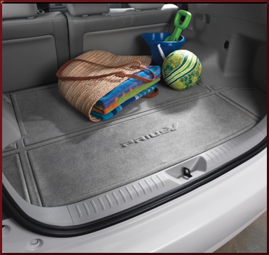 PT2064712011 - : 2012-2014 Toyota Rear Carpet Cargo Area Mat Misty Gray Prius V for Toyota: Prius, Prius V Image