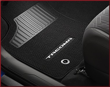 PT2063516320 - Interior: Carpet Floor Mats - Black, 4-piece set, Manual Trans for Toyota: Tacoma Image