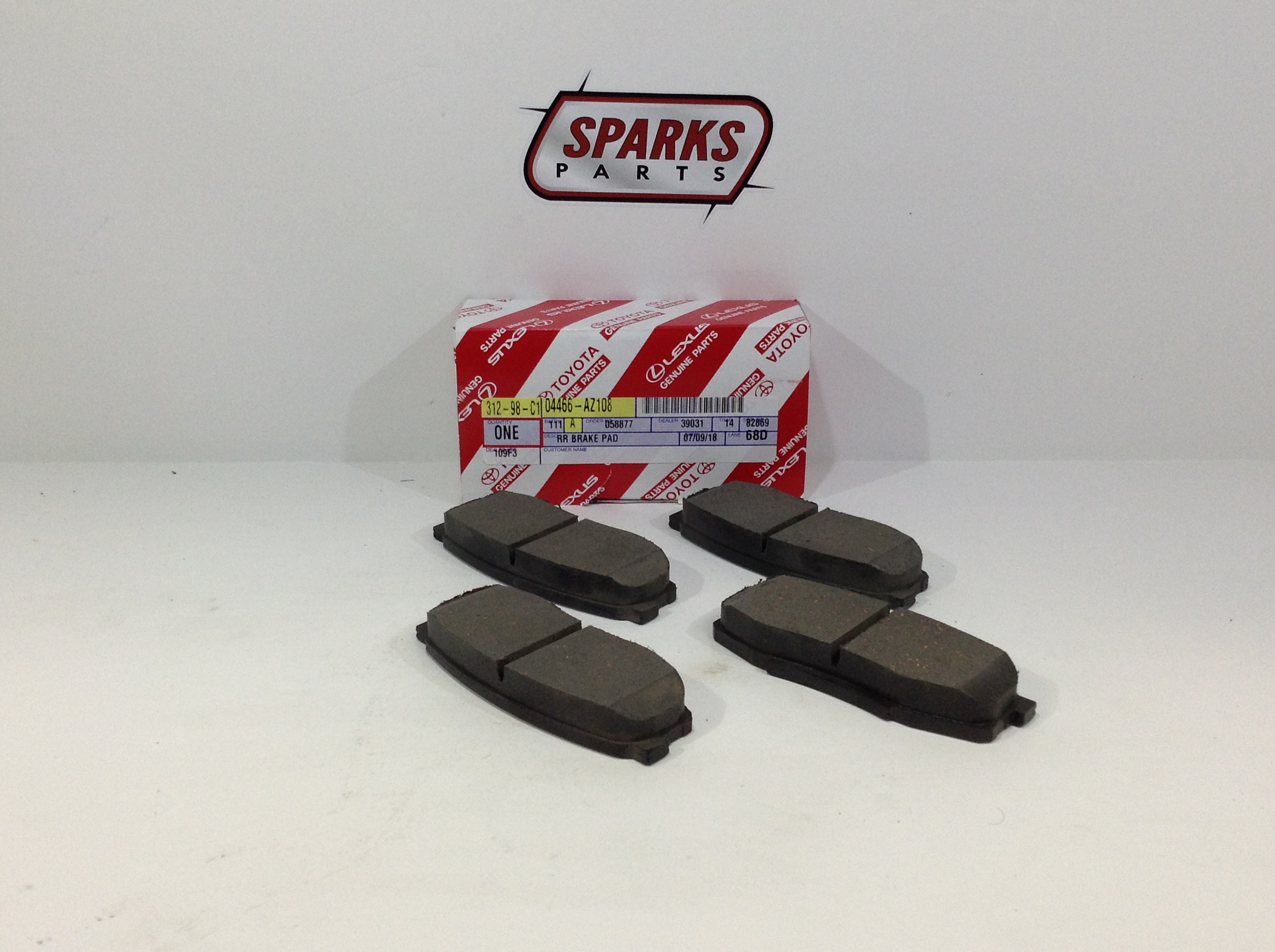 4466AZ308 - : Rear Brake Pad for Toyota Image