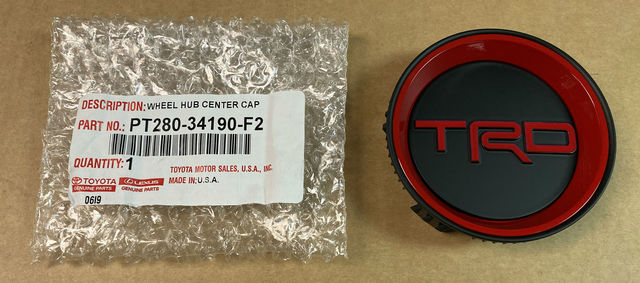 PT28034190F2 - : TRD Center Cap Matte Black With PRO for Toyota Image
