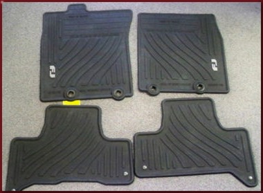 PT2063511021 - : 2011-2014 Toyota Front &amp; Rear All Weather Floor Mats Black FJ Cruiser for Toyota: FJ Cruiser Image