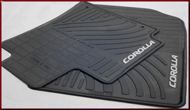 PT9080211020 - : 2009-2013 Toyota Corolla - 2-piece All Weather Floor Mats Black Cor for Toyota: Corolla Image