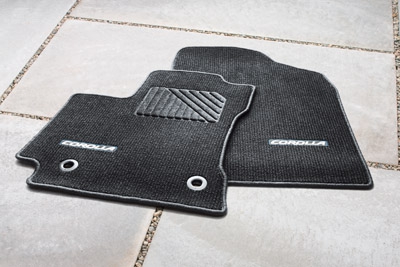 PT2060217120 - Interior: 2017-2019 Toyota Front &amp; Rear Carpet Floor Mats Black Corolla for Toyota: Corolla Image