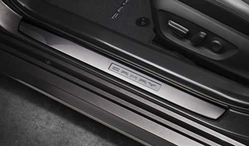 PT92203182 - Interior: 2018-2025 Toyota Brushed Steel Door Sill Protectors Set Of 4 Camry for Toyota: Camry Image