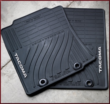 PT9083512020 - : 2012-2015 Toyota Tacoma - Floor Mats, All-Weather, Set Of Two, Black for Toyota: Tacoma Image