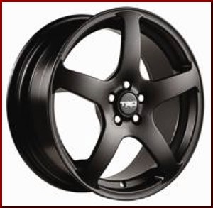 PTR1821060 - Wheels: 2005-2013 Toyota &amp; Scion 5 Spoke 18 Inch TRD Cast Aluminum Low Gloss Black for Scion: tC | Toyota: Celica, Corolla, Matrix Image