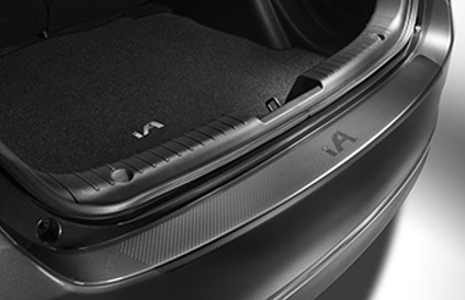 PT7471M170 - Exterior: 2017-2018 Toyota Yaris iA - Bumper Applique, Rear, Black for Toyota: Yaris iA Image