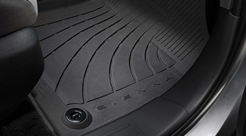 PT2060822002 - Interior: 2021-2024 Toyota Sienna - Floor Liners, All Weather, Black for Toyota: Sienna Image