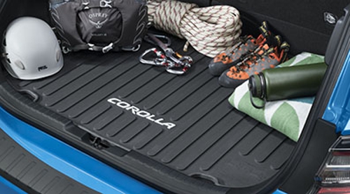 PT9081219502 - Cargo Management: 2019-2025 Toyota Rear All Weather Cargo Tray Mat Liner Black Corolla for Toyota: Corolla Image