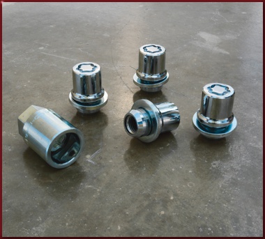 PT27618130 - Wheels: 2013-2025 Toyota - Wheel Locks, Alloy, Clear Chrome Finish for Scion: FR-S | Toyota: 86, GR86 Image