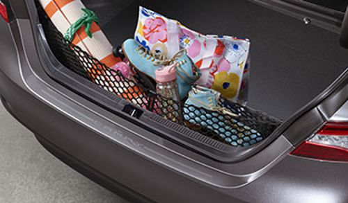PT91203180 - Cargo Management: 2018-2025 Toyota Rear Hideway Cargo Net Envelope Style Black Camry for Toyota: Camry Image