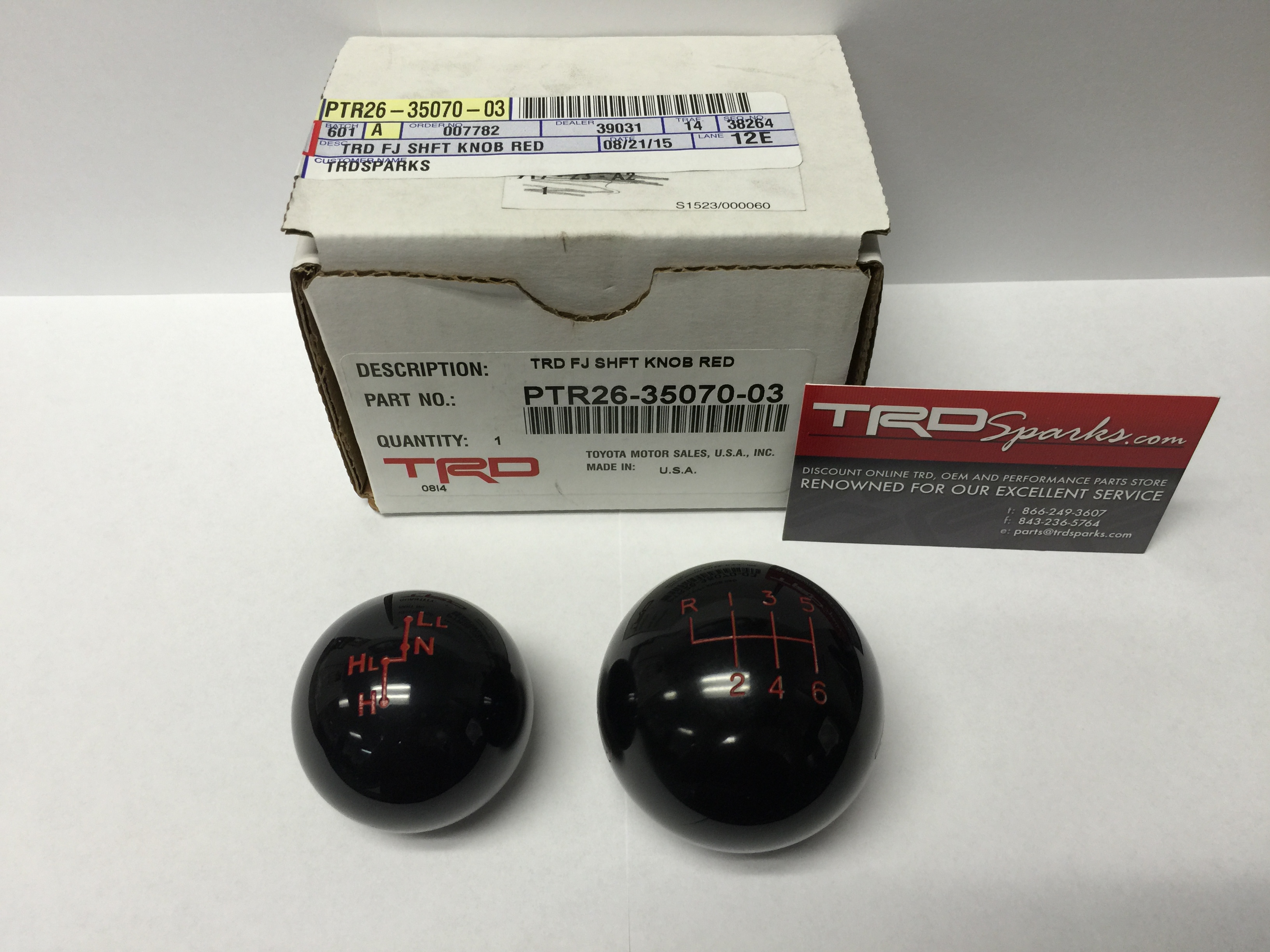 2007-2014 Toyota FJ Cruiser Trd, Shift Knob PTR26-35070-03